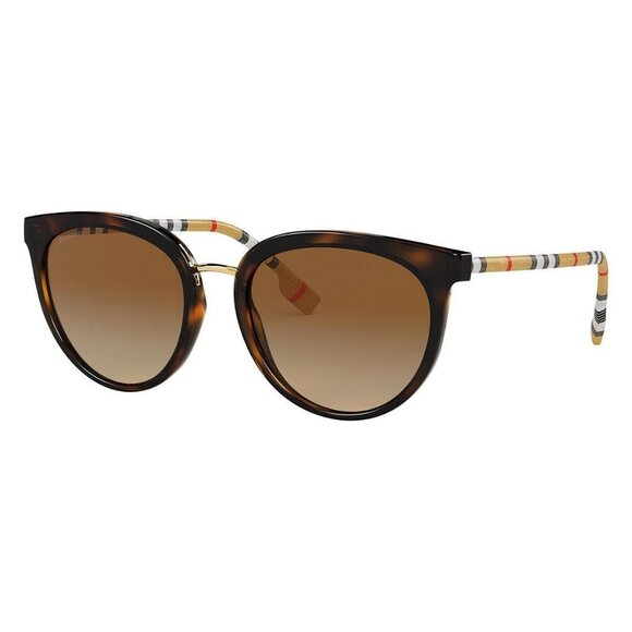 New Authentic  BURBERRY Willow Havana Polarised Round BE4316 3854T5 Sunglasses W - Picture 1 of 4